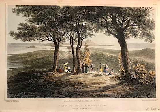 Batty Elizabeth Frances View of Ischia & Procida. From Camaldoli 1820 Londra